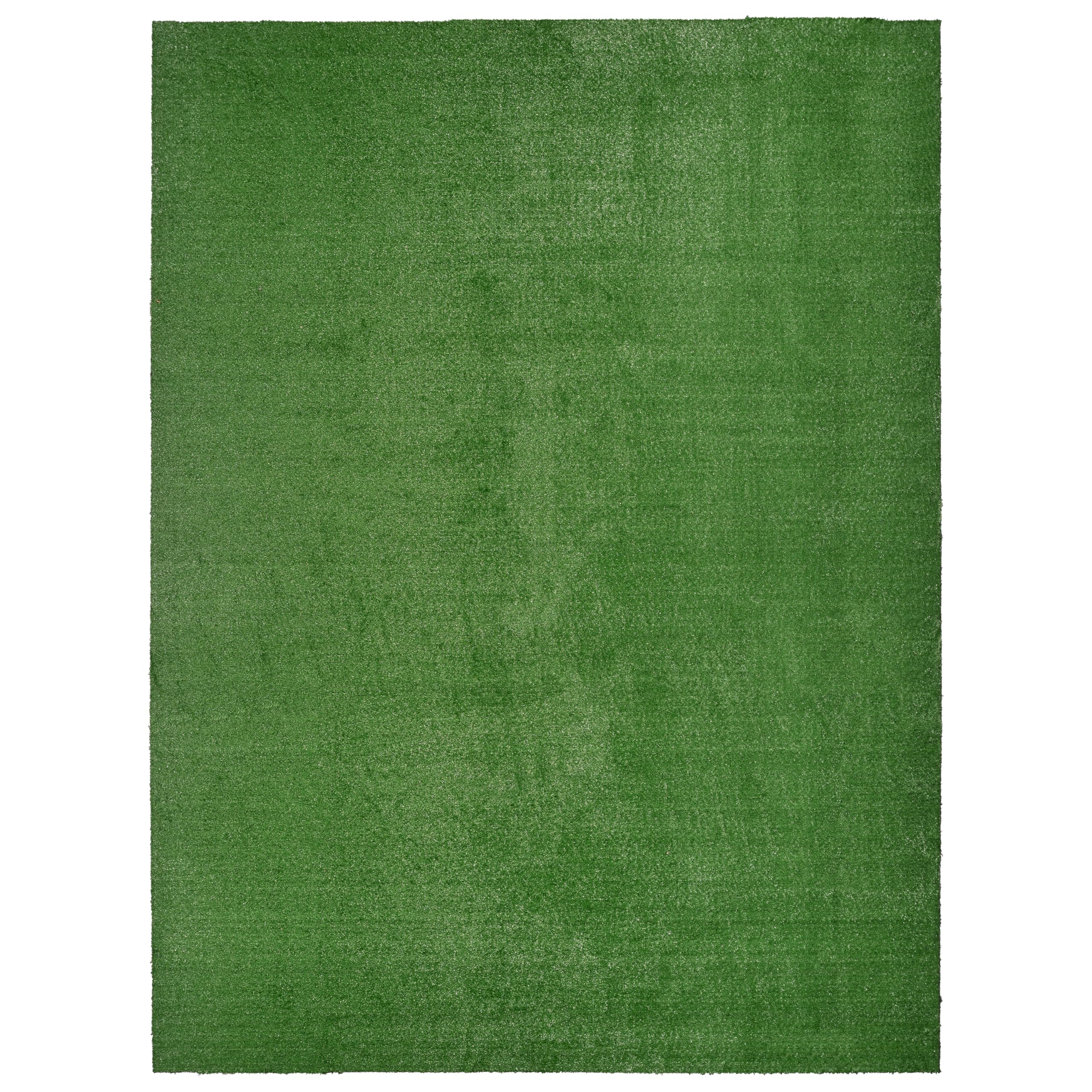 Garland Rug Artificial Grass 12 ft. x 18 ft. Large Indoor/Outdoor Area Rug Green