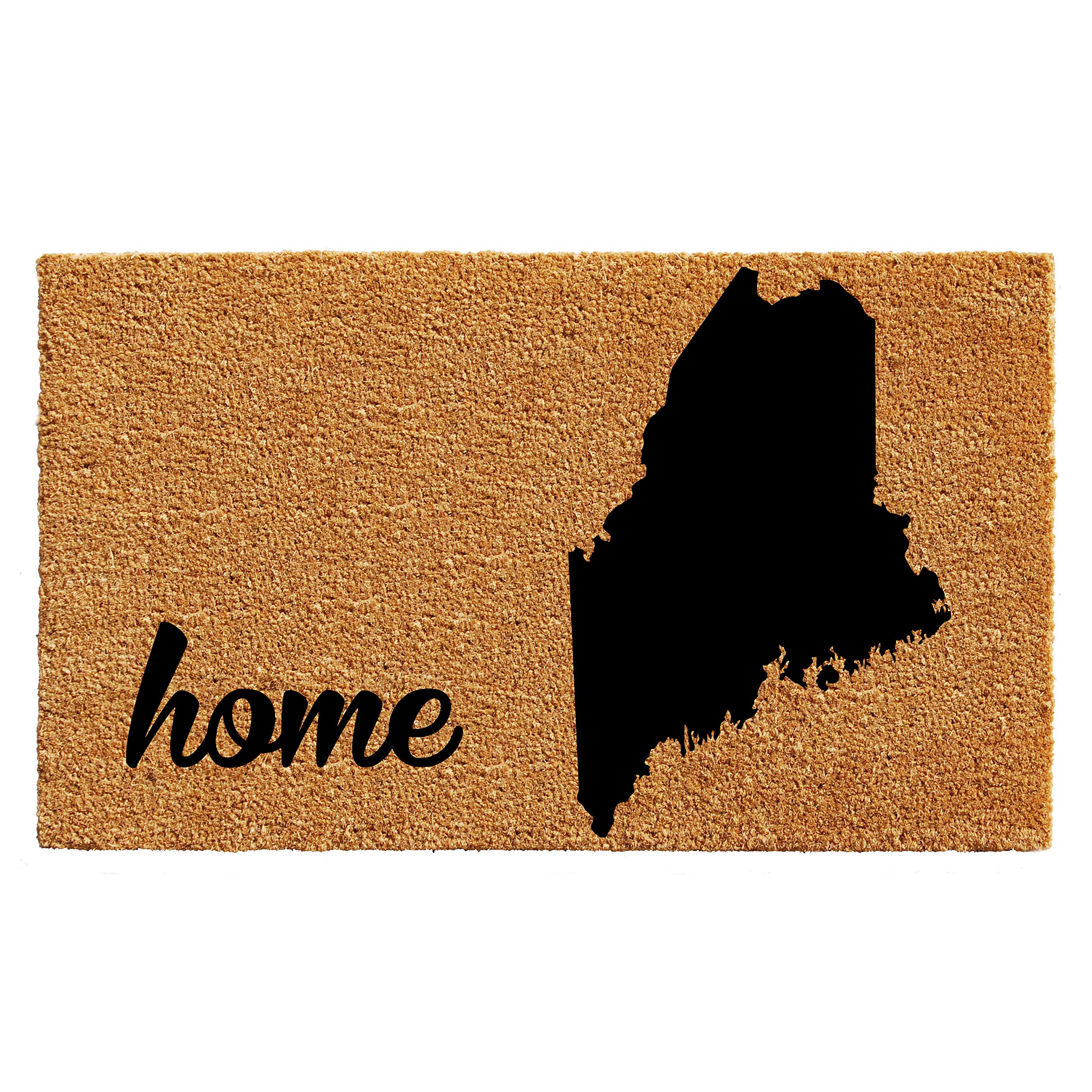 Calloway Mills 105252436 Maine Doormat 24 x 36, Natural/Black