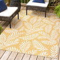 JONATHAN Y SMB119C-9 Nevis Palm Frond Indoor Outdoor Area Rug, Coastal Casual Country & Floral Easy Cleaning,Bedroom,Kitchen,Bac