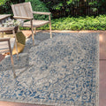 JONATHAN Y SMB102B-4 Rozetta Boho Medallion Textured Weave Indoor Outdoor Area -Rug Coastal Bohemian Rustic Glam Easy -Cleaning 