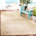 SAFAVIEH Courtyard Collection 27 x 5 Brown / Cream CY6550 Indoor/ Outdoor Waterproof Easy Cleaning Patio Backyard Mudroom Area