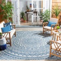 SAFAVIEH Courtyard Collection 8 x 10 Grey/Blue CY8734 Indoor/ Outdoor Patio Backyard Mudroom Area Rug