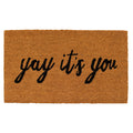 Calloway Mills AZ106051729 Yay Its You Doormat, 17 x 29, Natural/Black