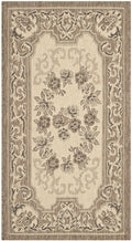 SAFAVIEH Courtyard Collection 2 x 37 Cream/Brown CY7208 Indoor/ Outdoor Waterproof Easy Cleaning Patio Backyard Mudroom Accent