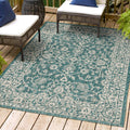 JONATHAN Y SMB103B-9 Palazzo Vine and Border Textured Weave Indoor Outdoor Area-Rug Coastal Bohemian Rustic Glam Easy Cleaning B