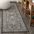 JONATHAN Y SMB104C-28 Malta Bohemian Medallion Textured Weave Indoor Outdoor Area Rug, Coastal, Traditional, Transitional Easy C