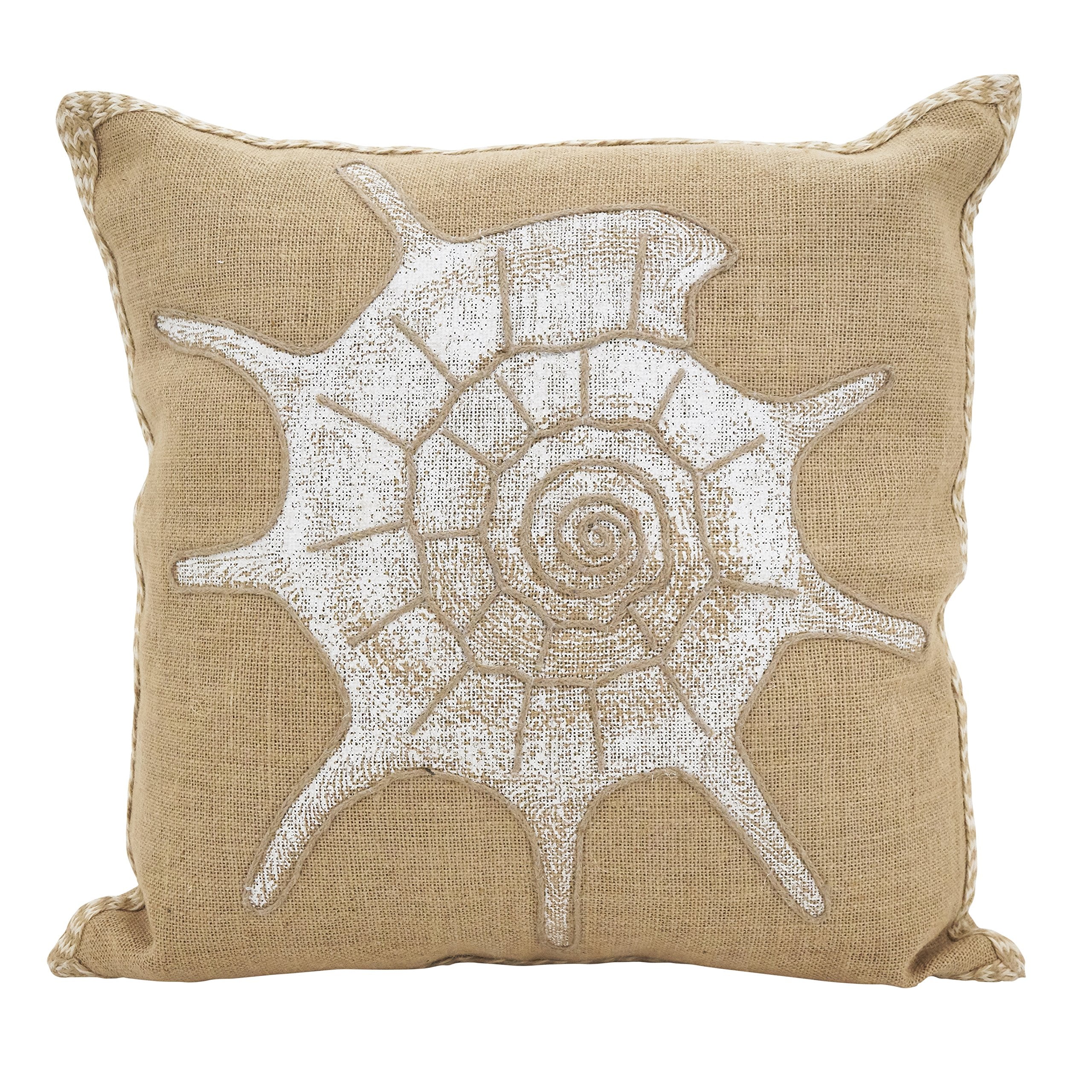 SARO LIFESTYLE Neptunian Collection Down Filled Shell Throw Pillow/, Shell, 20