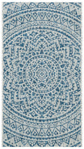 SAFAVIEH Courtyard Collection 2 x 37 Grey/Blue CY8734 Indoor/ Outdoor Patio Backyard Mudroom Accent Rug