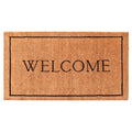 Calloway Mills AZ104813672 Welcome Border, 100% Coir Doormat, 3 x 6 x 1.50, Natural/Black