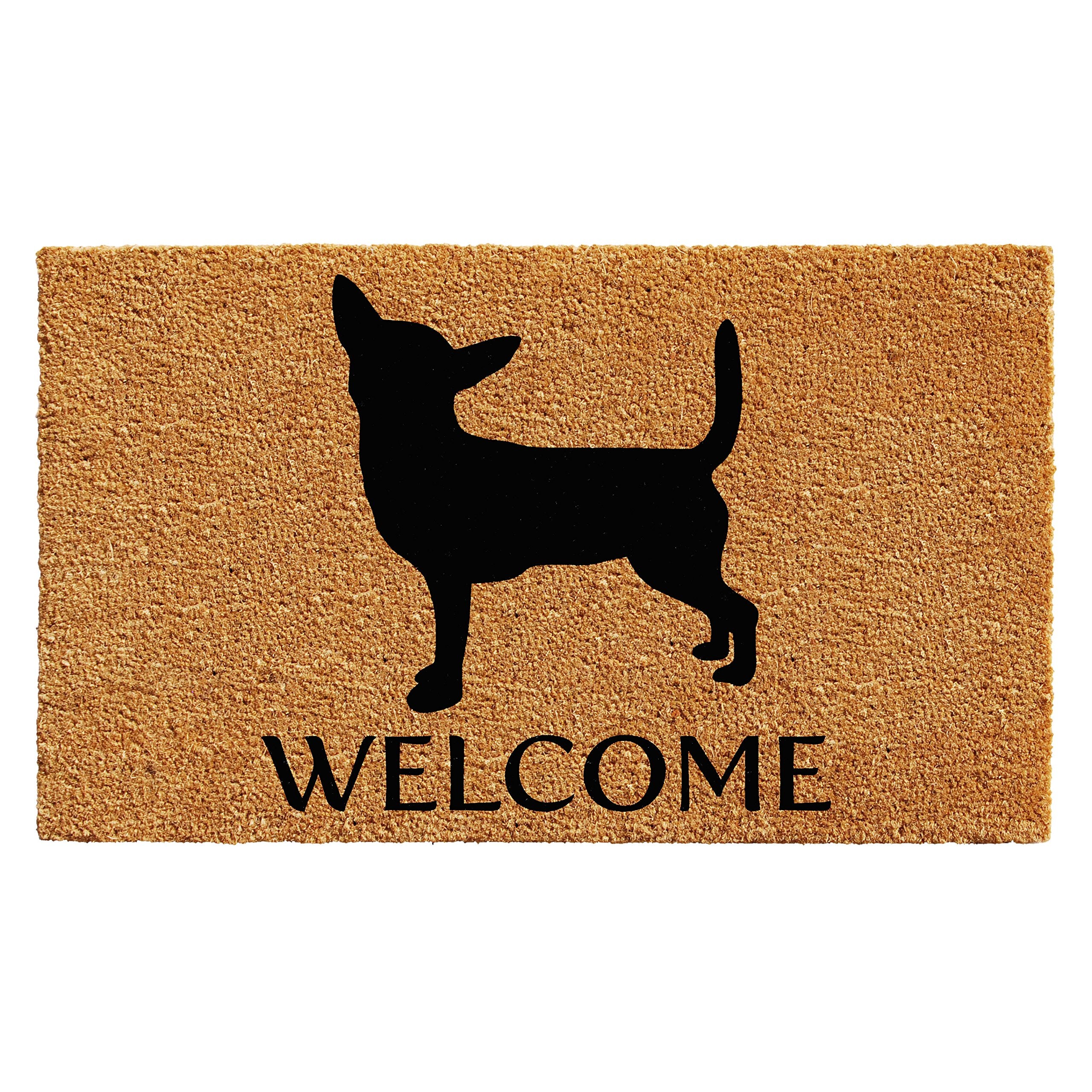 Calloway Mills 103001729 Chihuahua Doormat, 17 x 29, Natural/Black