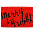 Calloway Mills 104972436 Merry & Bright Doormat, 24 x 36, Red/Black