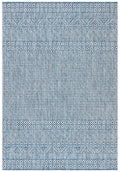 SAFAVIEH Courtyard Collection 67 x 96 Grey/Blue CY8235 Indoor-Outdoor Waterproof Easy-Cleaning Patio Backyard Mudroom Area-Rug