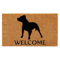 Calloway Mills AZ103011729 Pit Bull Breed Doormat, 17 x 29, Natural/Black