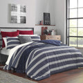Nautica - King Size Comforter Set, Cotton Reversible Bedding with Matching Shams, Stylish Home Decor (Craver Navy, King)