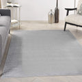 Nourison Essentials Indoor/Outdoor Silver Grey 5 x 8 Area Rug, Easy Cleaning, Non Shedding, Bed Room, Living Room, Dining Room