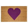 Calloway Mills Madison Heart Doormat (Purple, 17 x 29)