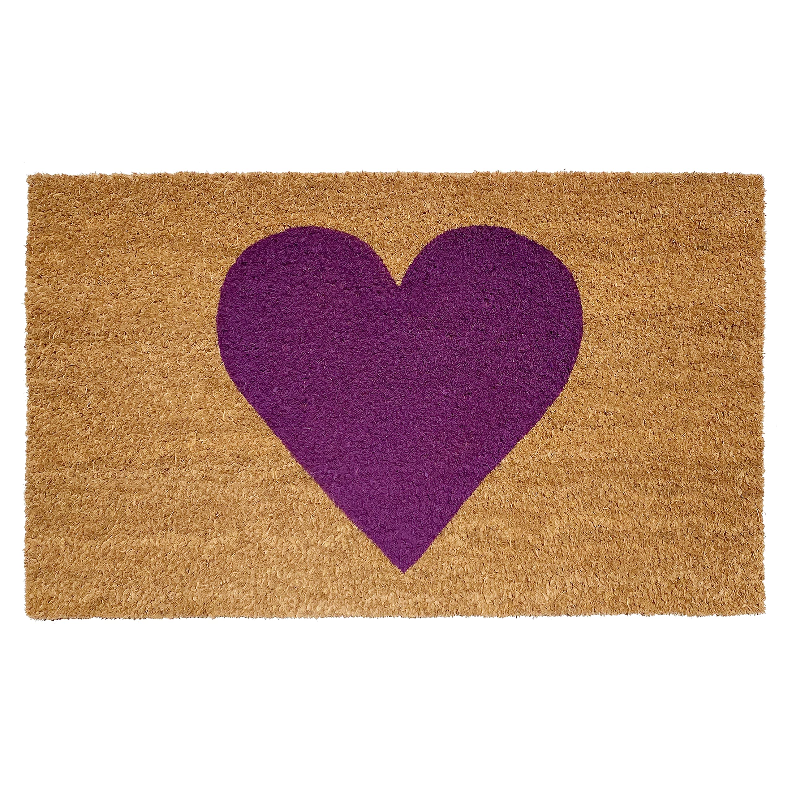 Calloway Mills Madison Heart Doormat (Purple, 17 x 29)