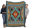 Pure Country Weavers Painted Hills Sky Blanket - Southwest Native American Inspired - Gift Tapestry Throw Woven from Cotton - Ma