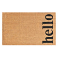Calloway Mills 102612448NBB Vertical Hello Doormat, 24 x 48, Natural/Black (Natural/Black, 24 x 48)