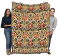 Pure Country Weavers William Morris Acanthus Spectrum Blanket - Arts & Crafts - Gift Tapestry Throw Woven from Cotton - Made in 