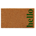 Calloway Mills 102631729NGB Vertical Hello Doormat, 17 x 29, Natural/Green