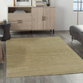 Nourison Essentials Indoor/Outdoor Green Gold 5 x 7 Area Rug, Easy Cleaning, Non Shedding, Bed Room, Living Room, Dining Room,