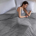 Bedsure Cooling Blanket King Size for Hot Sleepers - Summer Blanket King Size Cold Bed Cool Arc-Chill Thin Ice Cooled Grey Beddi
