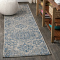 JONATHAN Y SMB105B-210 Estrella Bohemian Medallion Textured Weave Indoor Outdoor Area-Rug Coastal Bohemian Rustic Glam Easy-Clea