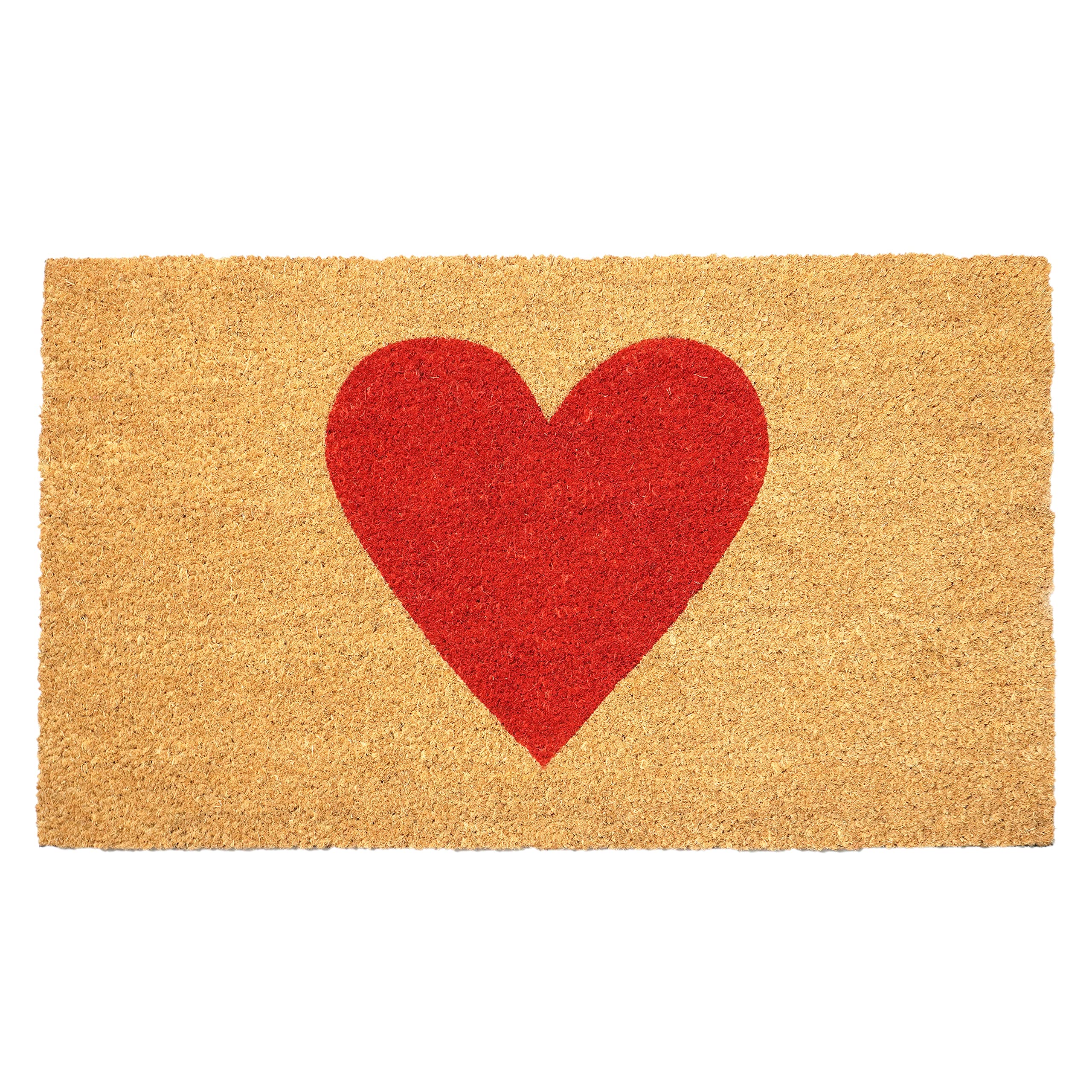 Calloway Mills Madison Heart Doormat (Red, 17 x 29)