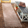 SAFAVIEH Courtyard Collection 23 x 67 Light Beige/Terracotta CY8734 Indoor/ Outdoor Waterproof Easy Cleaning Patio Backyard Mu