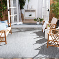 Safavieh Courtyard Collection Area Rug - 10 x 14, Grey & Navy, Non-Shedding & Easy Care, Indoor/Outdoor & Washable-Ideal for P