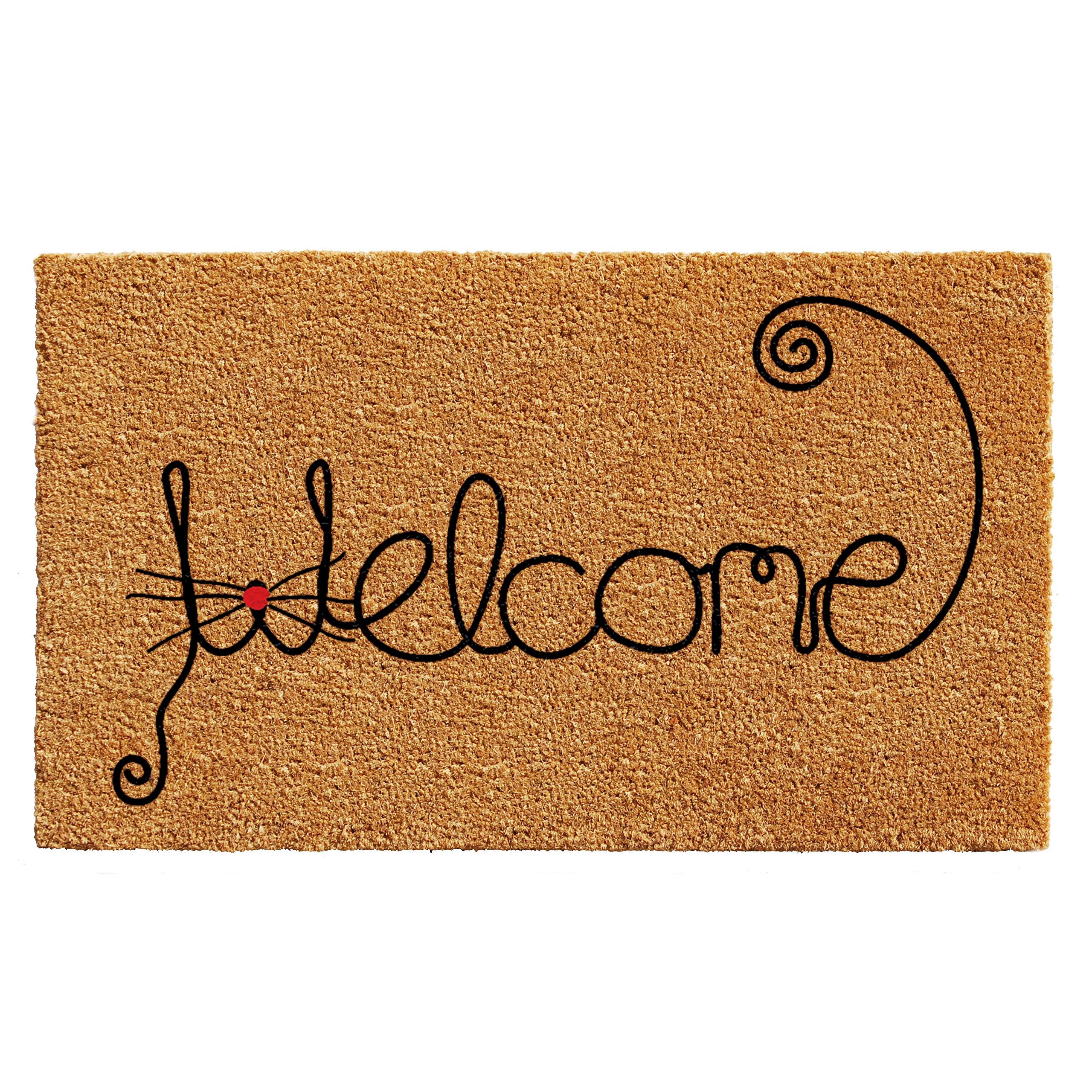Calloway Mills 102521729 Kitty Curlicue Doormat 17 x 29
