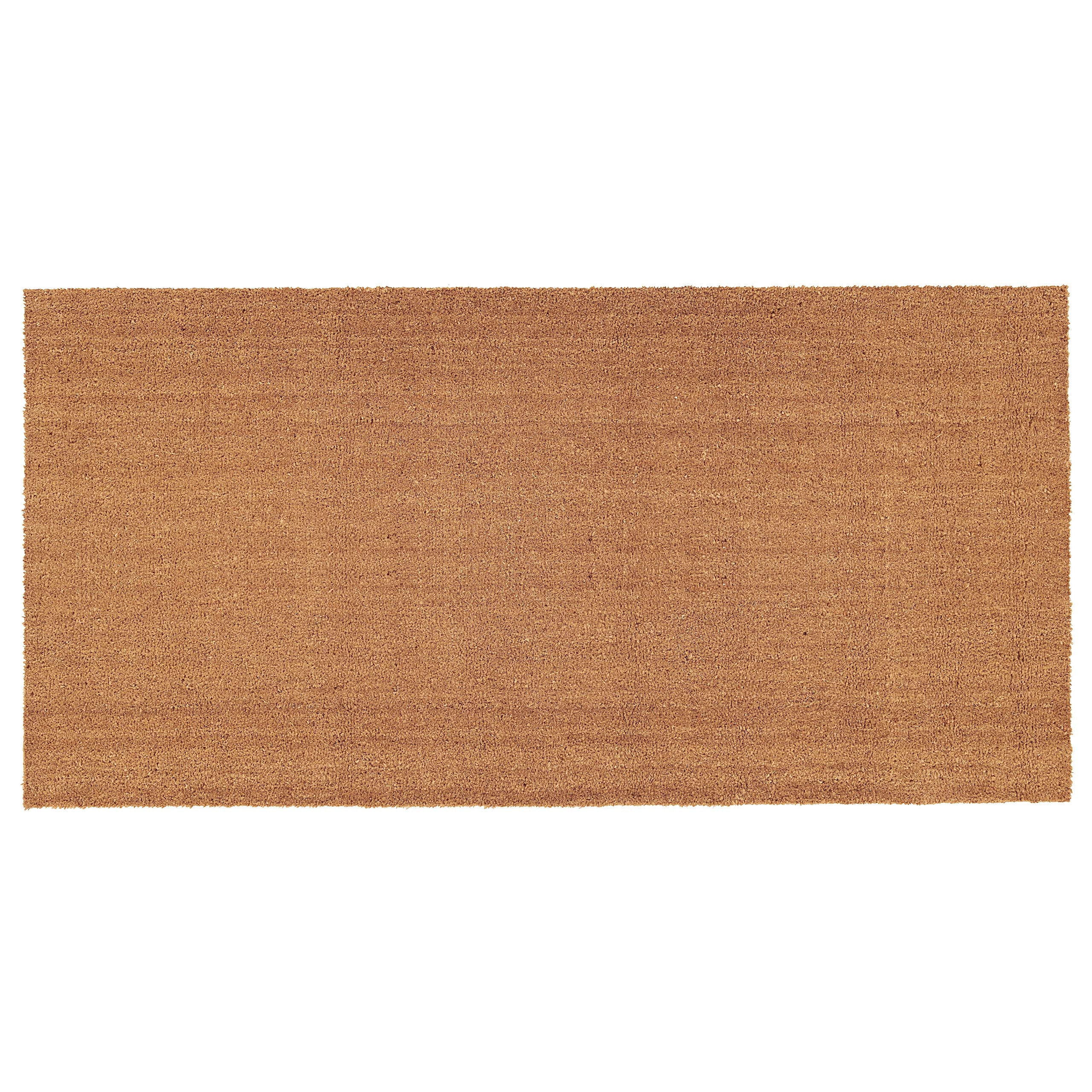Calloway Mills 153553672 Natural Coir & Vinyl Doormat 3 x 6, Natural