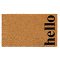 Calloway Mills 102611729NBB Vertical Hello Doormat, 17 x 29, Natural/Black
