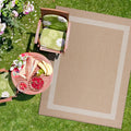 CAMILSON Outdoor Rug - Modern Area Rugs for Indoor and Outdoor patios, Kitchen and Hallway mats - Washable Outside Carpet (9x12,