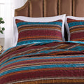 Barefoot Bungalow Tucson Quilted Pillow Sham, Coffee