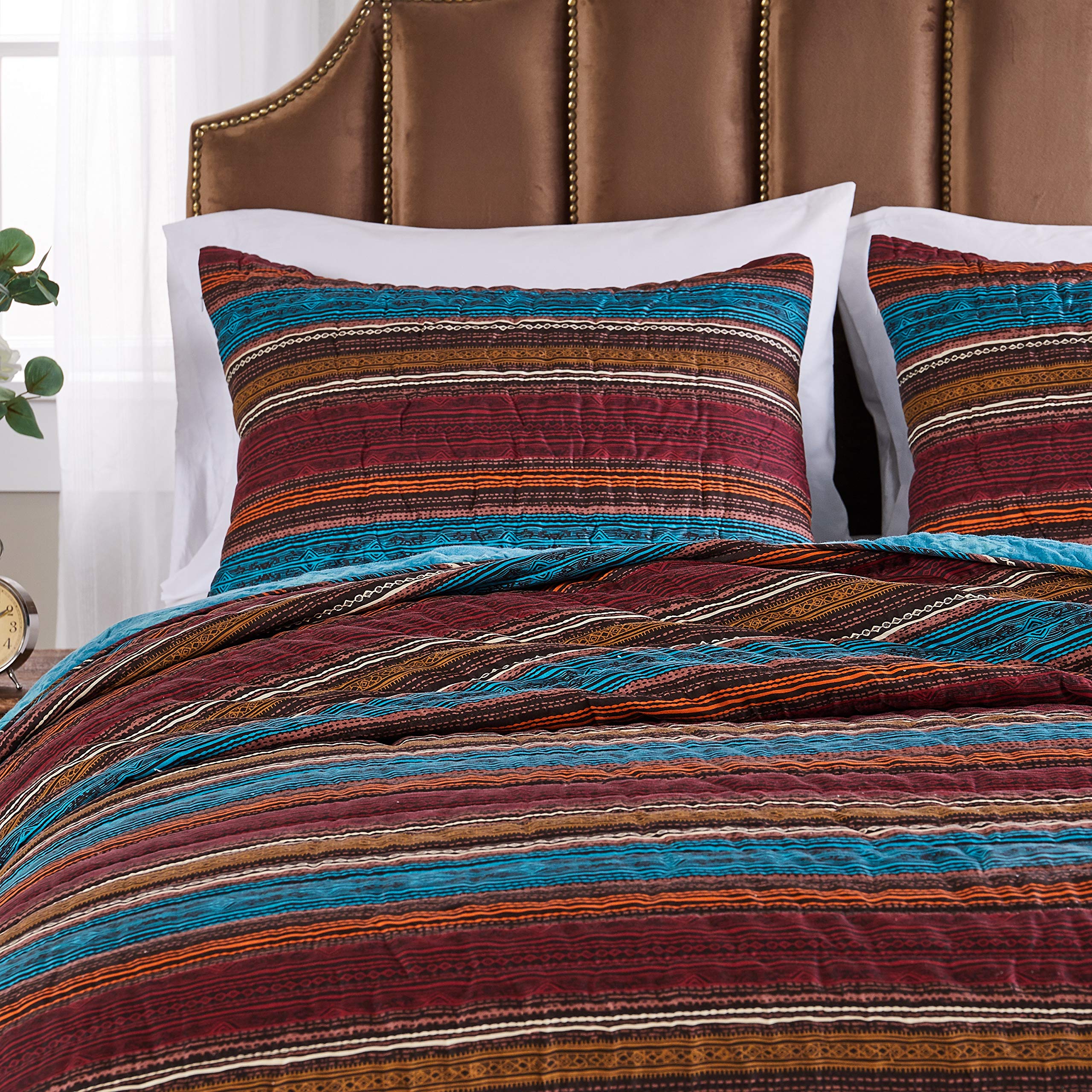 Barefoot Bungalow Tucson Quilted Pillow Sham, Coffee