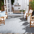 SAFAVIEH Courtyard Collection 8 x 10 Grey/Navy CY8022 Indoor/ Outside Waterproof Easy cleansingPatio Backyard Mudroom Area Mat