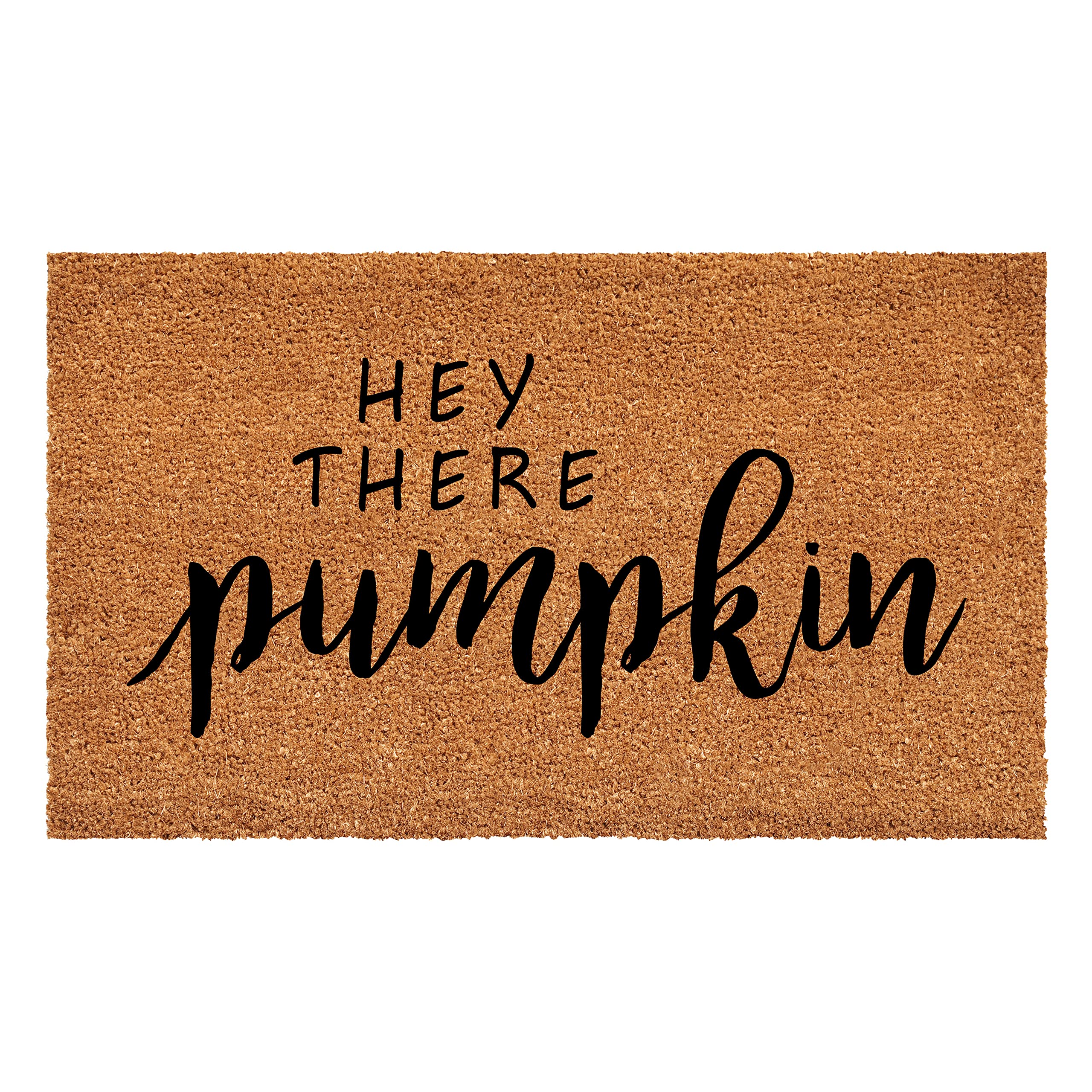 Calloway Mills Hey There Pumpkin Doormat (Tan/Black, 17 x 29)