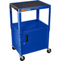 Luxor Blue 42 Adj Height Cart w/ Cabinet