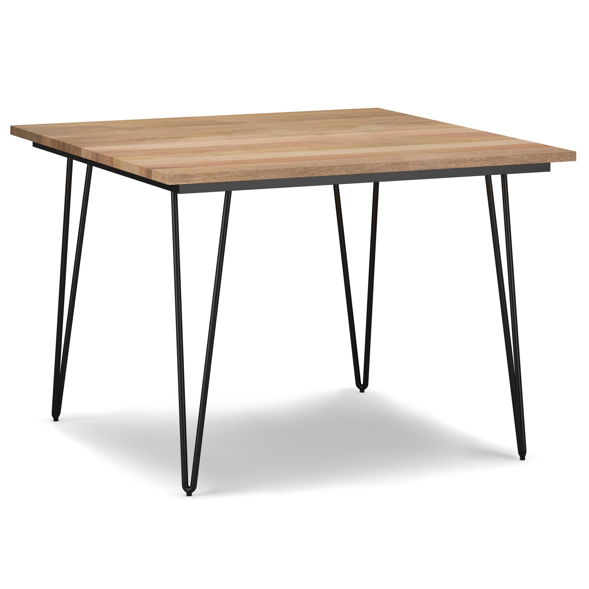 Hunter SOLID MANGO WOOD 42 inch Square Dining Table in Natural