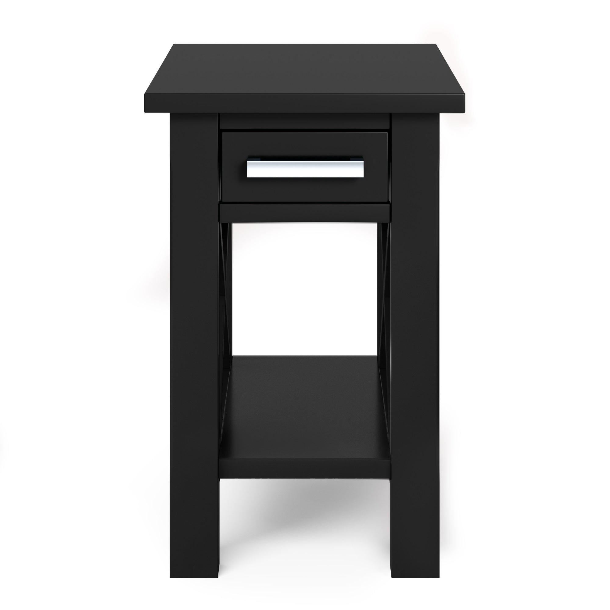 Kitchener SOLID WOOD 14 in Wide Rectangle Narrow Side Table