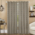 Achim Home Furnishings Python Grommet Window Curtain Panel, 52 x 63, Brown/Gold