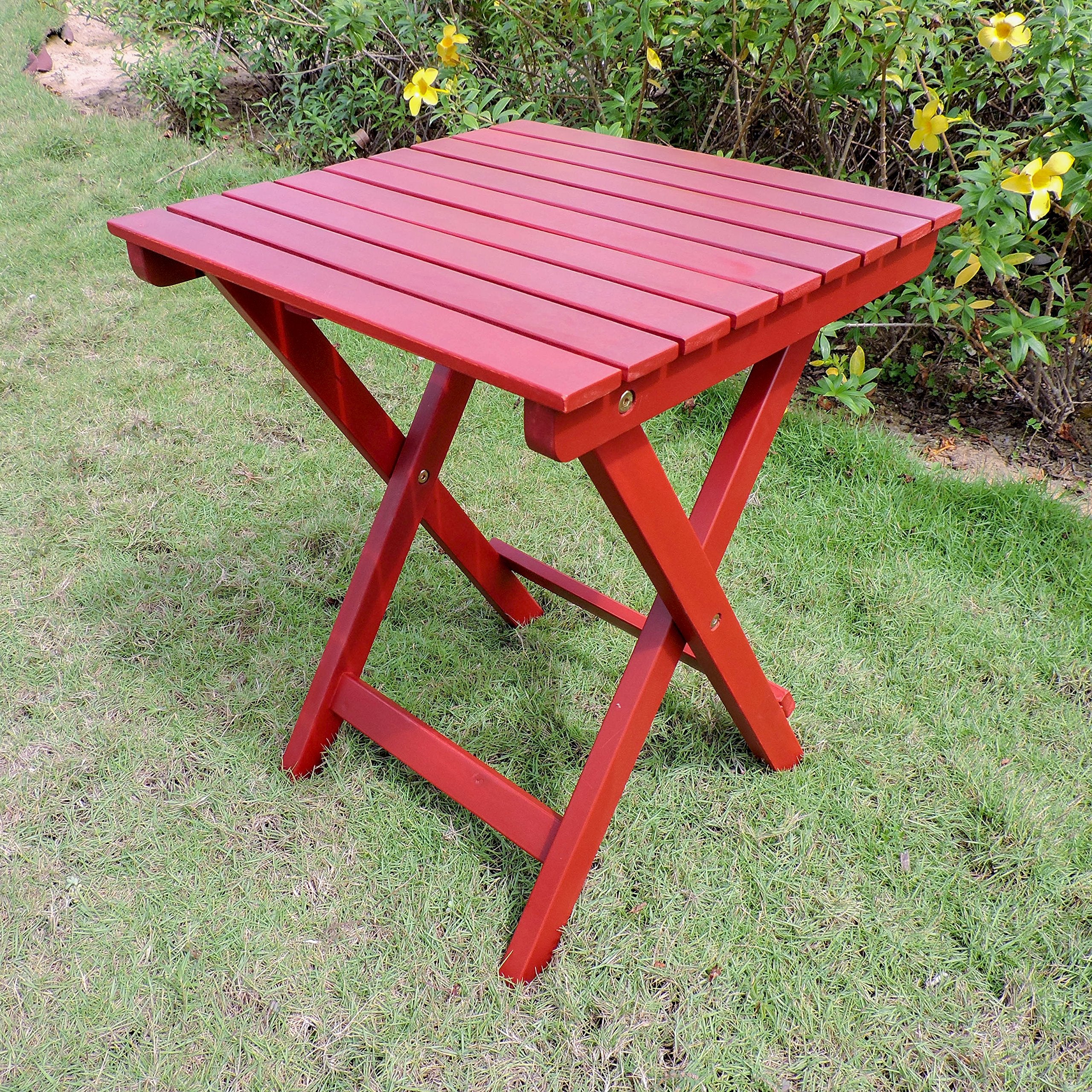 International Caravan Camden Folding Wooden End Table