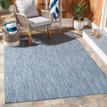 SAFAVIEH Courtyard Collection 53 x 53 Square Navy/Grey CY8022 Indoor/ Outdoor Waterproof Easy Cleaning Patio Backyard Mudroom 