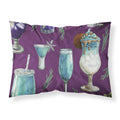 Carolines Treasures Drinks and Cocktails Purple Pillowcase, Standard, Multicolor