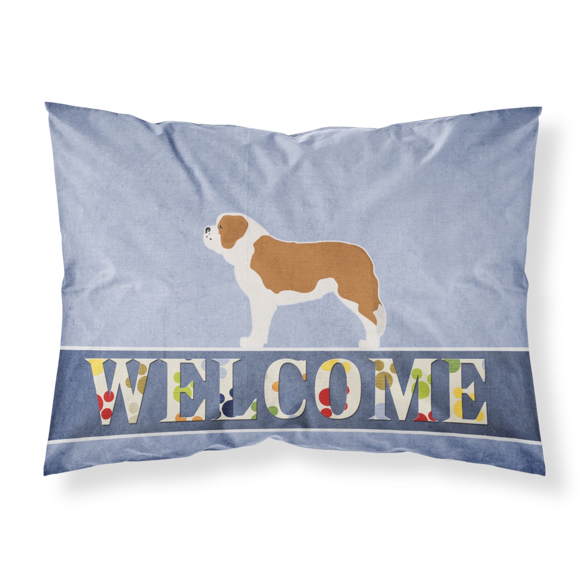 Carolines Treasures Saint Bernard Welcome Pillowcase, Standard,