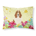 Easter Eggs Basset Hound Fabric Standard Pillowcase
