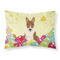 Easter Eggs Bull Terrier Brindle Fabric Standard Pillowcase