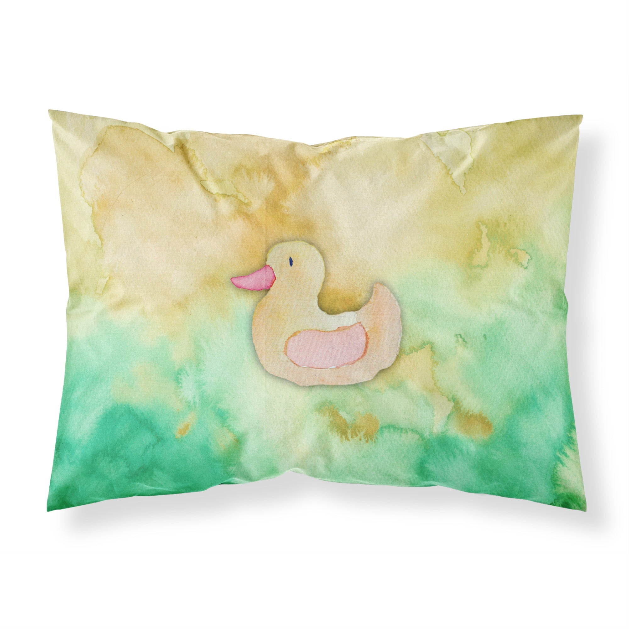 Carolines Treasures Rubber Duckie Watercolor Pillowcase, Standard, Multicolor